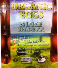Eggs Brown Organic 24 ct AF Only ( 3 lb )